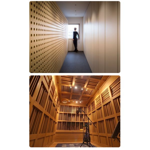 MDF Perforated Acoustic Panel Soundproofing Ceiling Panels For Home Decor