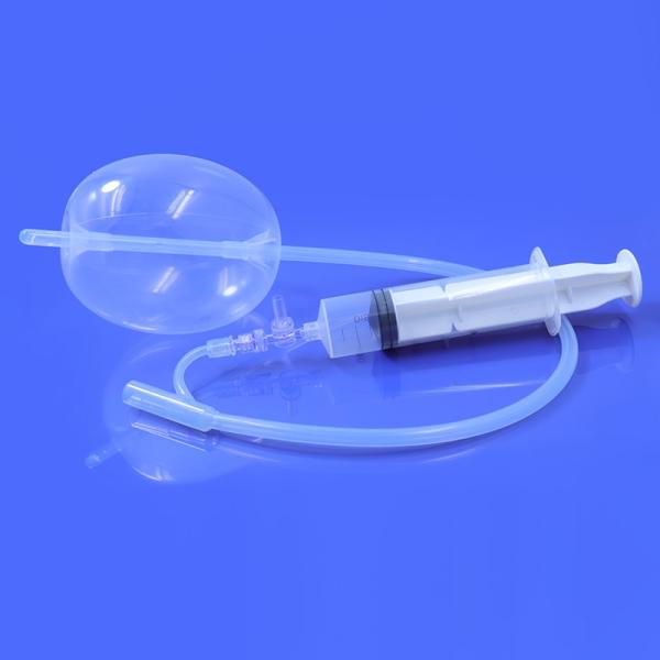 Sterile Triple-Lumen Silicone Catheter with Hydrophilic Coating