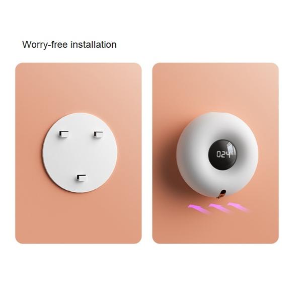 Wall Mount Donut Foaming Automatic Soap Dispenser Punch Free Rechargeable Touchless