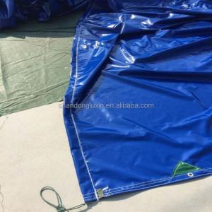 Wholesale 2m-100m Width PVC Tarpaulin Plastic Cover for Outdoor Tent Awning Camp Blue Poly Tarp from china suppliers