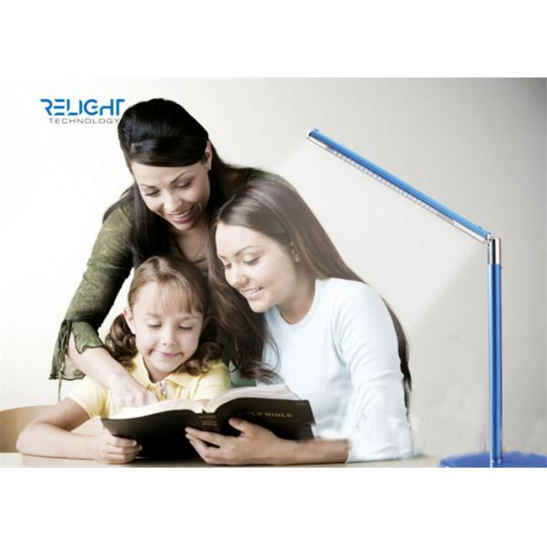 Tempered Toughened Glass Alloy LED Desk Lamp Dimmable and Foldable USB Charging Port Long Lifespan