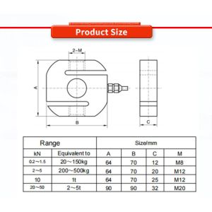 UNIVO UBWP305Y Sensor for Tension and Compression Weighing in Various Environmen