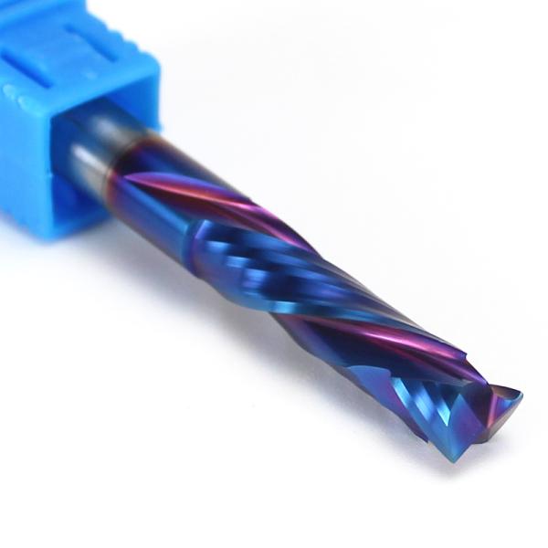 CNC Router Bit Tungsten Steel Double Edged Spiral Woodworking Flat Milling Cutter for Wood PVC Acrylic MDF Particleboard