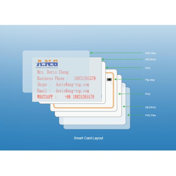 512 Bits Memory Blank Rfid Smart Card Contactless 860Mhz - 960Mhz