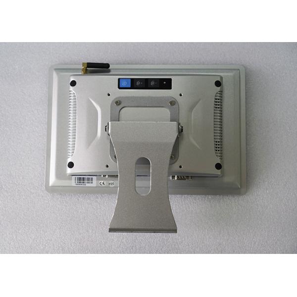 Panel Mount Embedded Touch Panel PC 10'' Industrial Fanless Linux With Desk Holder
