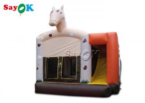 China PVC Double Stitching Inflatable Horse Bounce Castle For Backyard on sale