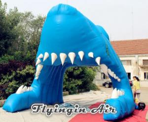 High Quality Advertising Inflatable Shark Tunnel for Football and Events