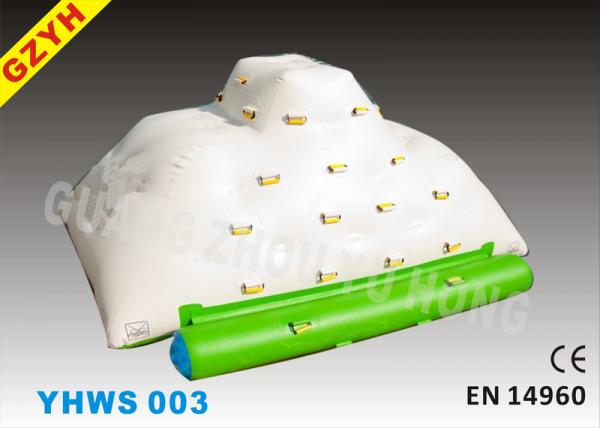 Quality Inflatable Iceberg with 1 Side Sliding and 3 Sides Climbing for Water Park for sale