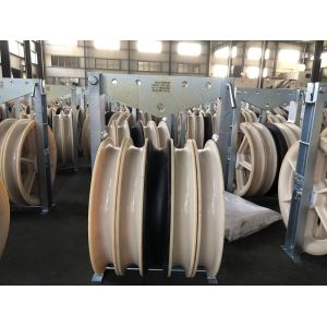 40KN MC Nylon Stringing Pulleys Bundled Conductor Pulley For Transmission Line
