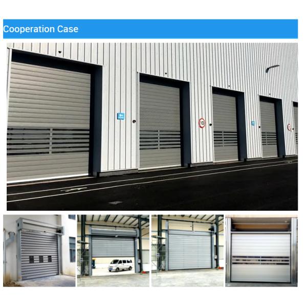 Wind Resistant High Speed Spiral Door Automatic Operating Fast Closing Rapid Insulated