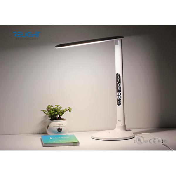 Foldable LCD Calendar Display LED Table Desk Lamps with USB Output Charging Port Dimmable Alarm Clock Eye Protection