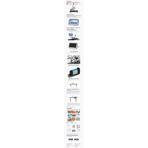 Industrial Thermal Inkjet Printer 600 Dpi Height Up To 12.7 Mm Date Code Printer