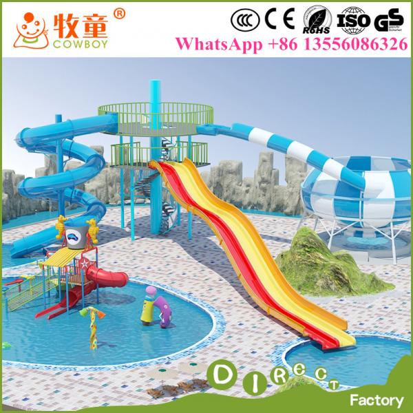Quality Water theme park equipment used fiberglass water slide tubes for sale for sale