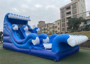 Wholesale Splash Inflatable 0.55mm PVC Water Slide With Swimming Pool from china suppliers