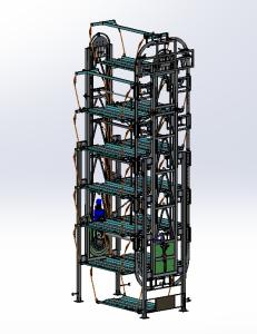 12 Cars 7 Levels Rotary Car Parking System SUVs Automatic Vehicle Parking System