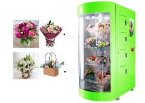 Wholesale Indoor Outdoor Use High-end Intelligent Flower Vending Machine with Transparent Glass Window and Remote Control from china suppliers
