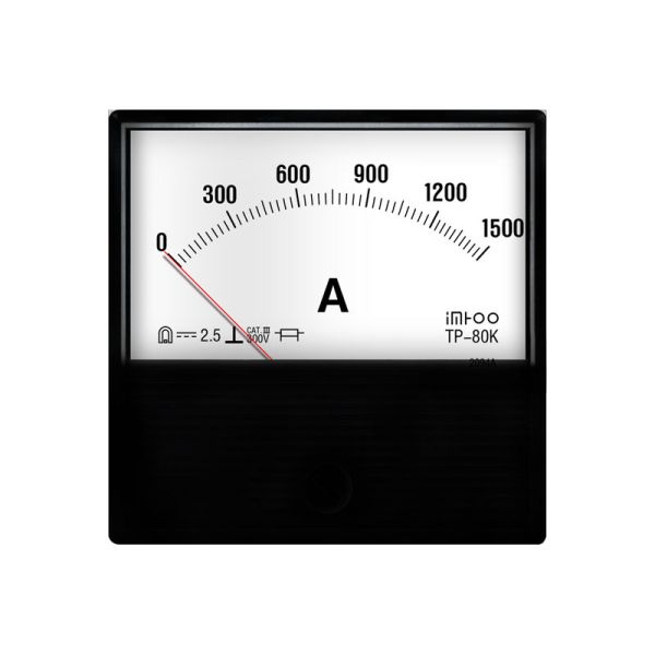 imhoo TP-80K Analog Panel Ammeter - Welding Machine Dedicated Meter, Replacement for Yokogawa / Kompaly Similar Size