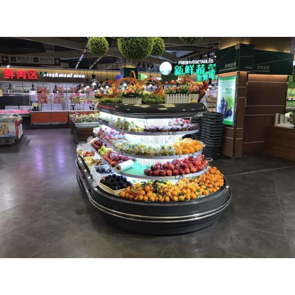 10M Dairy Showcase Drinks Display Refrigerator Multideck Open Chiller
