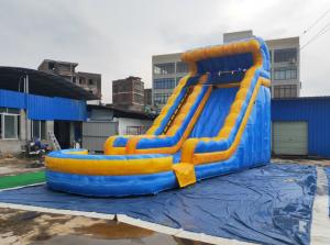 China Outdoor Folding Kid Playground Inflatable Water Slide PVC Tarpaulin on sale