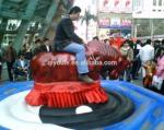 Popular Portable Carnival Rides Mechanical Bull With 1-2 Persons Capacity
