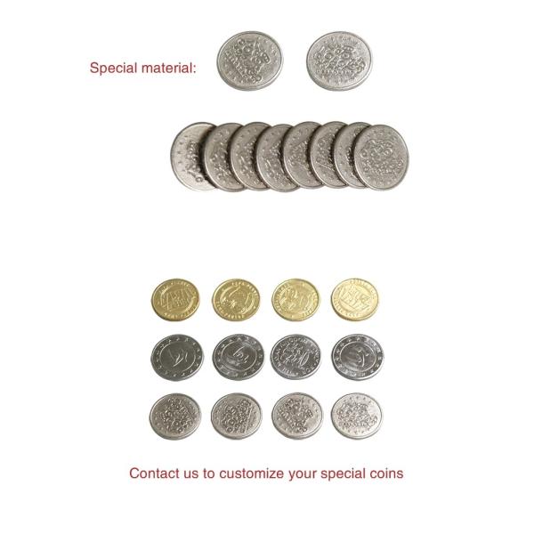 Round Arcade Game Machine Parts Stainless Steel / Copper Token Coin With Logo