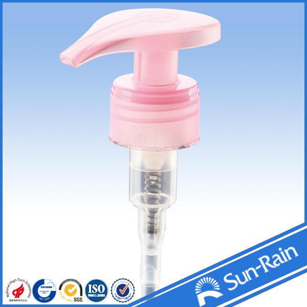 Quality Pink color 28/410 plastic lotion pump for empty bottles for sale