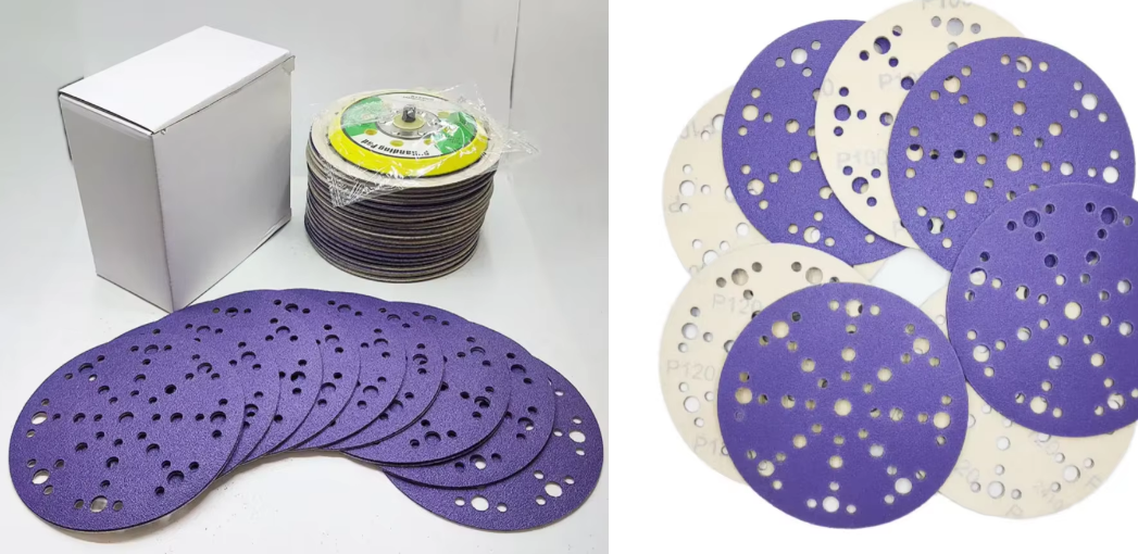 6-inch ceramic sanding disc - side view