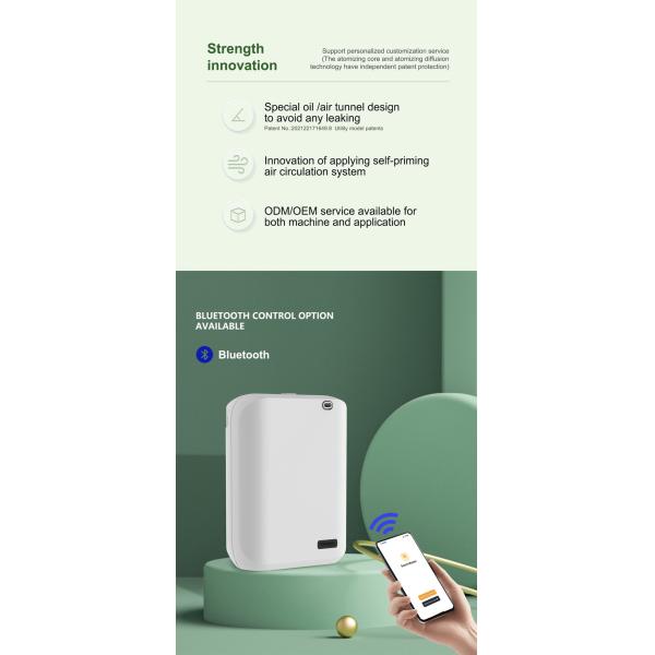 2023 New Arrival Waterless Commercial Plug In Hvac Aroma Diffuser 150Ml Bluetooth App Smart Aroma Diffusers Fragrance Diffuser