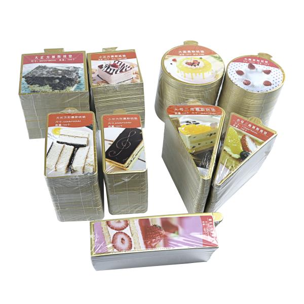 Dessert Plates Square Pastries Cardboard Cupcake Base