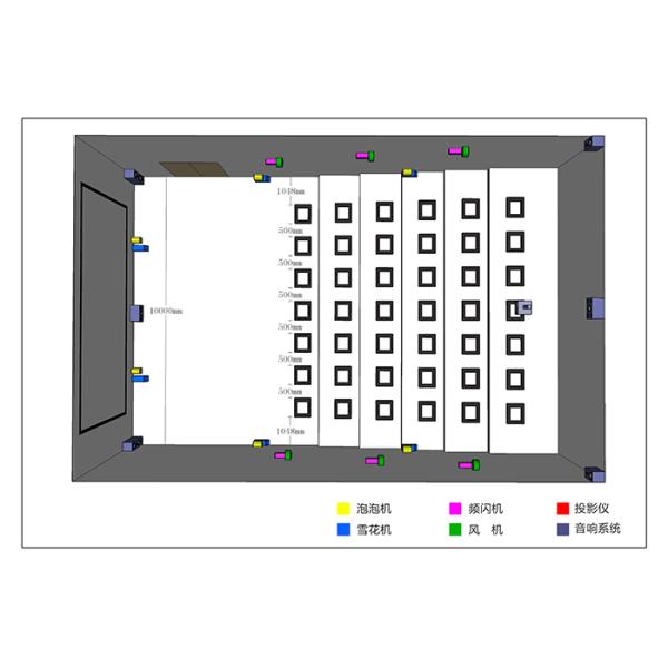 Multiplayer 7D Cinema Simulator Electric System Brown Black Yellow ODM Accepted