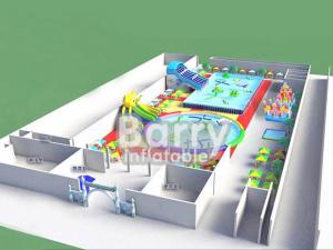 Wholesale Pool slide inflatable water park  , funny inflatable park designed for kids from china suppliers