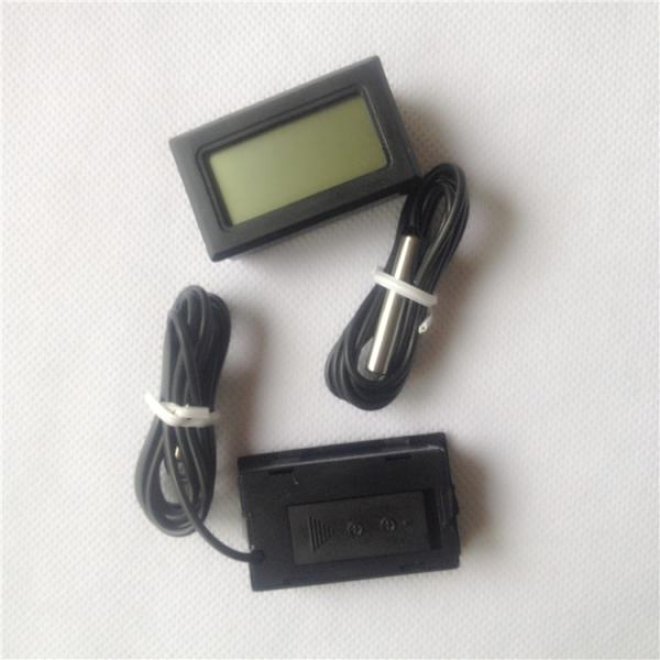 Small Digital Refrigerator Freezer Thermometer ABS Plastic Material With 1 Meter Wire