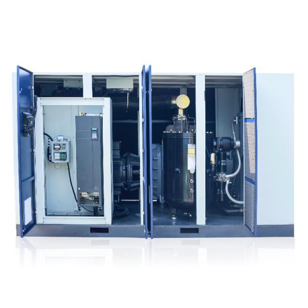 Silent Double Stage 43.75m3/Min Rotary Screw Type Air Compressor