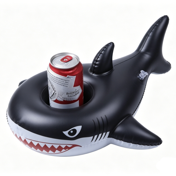Customizable Inflatable Cup Holder with PVC Material and 7x7 Inch Size for Pool Floating Drink Holder
