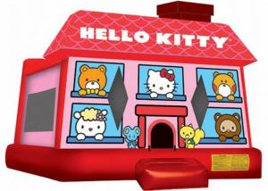 Wholesale Cute Red Inflatable Bouncer , Hello Kitty Inflatable Bouncer For Kid Playing from china suppliers