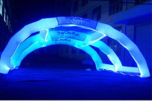 Wholesale Decorative Inflatable Advertising Products , LED Light Inflatable Rainbow Arch from china suppliers