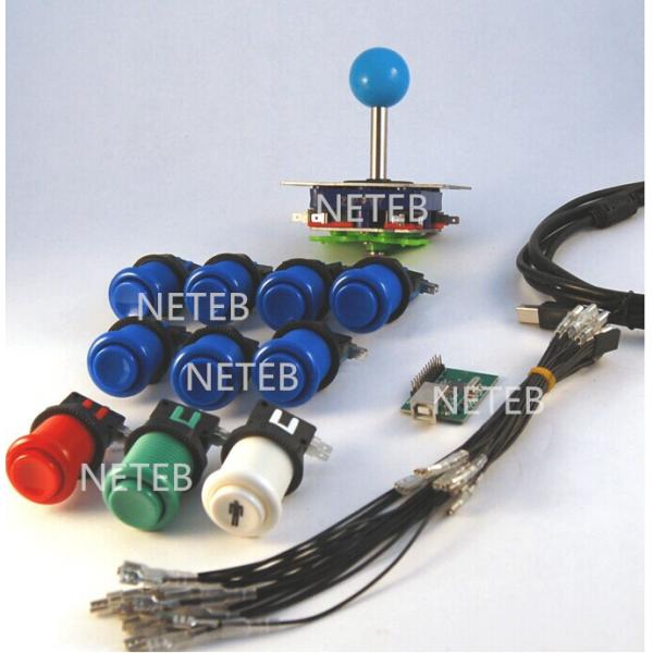 USD18.95---1 Player Arcade Control Panel Bundle Kit,1 joystick and 10 stander