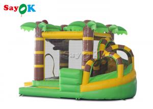 China Animal Theme Orangutan Inflatable Bouncy Castle Slide 3x3.5x2.4mH on sale