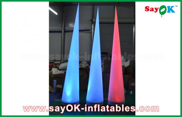 2.5m Nylon Inflatable LED Cone WIth LED Light CE/UL Blower Lighting Decoration