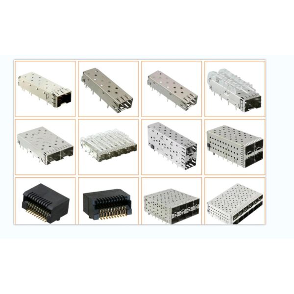 320pin Female SFP Connector 2x8 Ports Press-Fit Stackable