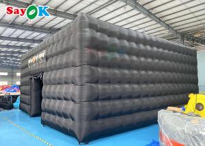 Wholesale Portable Disco Black House Cube Blow Up Nightclub Tent With Lighting Inflatable Party Tent from china suppliers