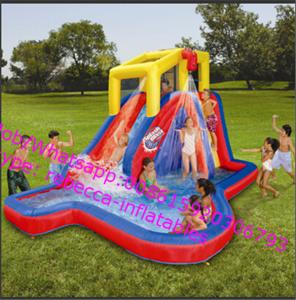 Wholesale  CE Kids Indoor / Outdoor Inflatable Water Slides Toys With PVC Tarpaul  Inflatable Backyard Waterslide from china suppliers