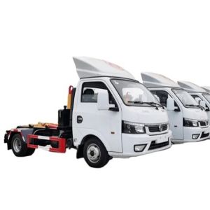 DONGFENG 4x2 Truck Mounted Garbage Compactor Wth 3 Tons Garbage Boxes