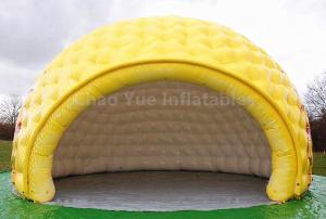 Wholesale PVC Tarpaulin Yellow Inflatable Dome Tent for outdoor event from china suppliers