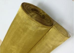 Wholesale Decorative Brass Wire Mesh SWG37 50X50 Mesh Golden / Yellow Color from china suppliers