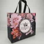 Nylon Drawstring Handle Grocery Non Woven Loop Handle Bag Breathable