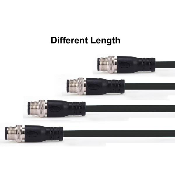 Industrial Code Connector Cable 4 Pin M8 Waterproof Female Plug Ip67 Circular Sensor Medical Equipment Cable Connector