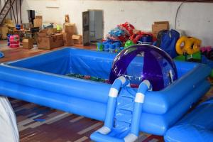 Wholesale Kids Party Custom Inflatable Swimming Pool With Ladder And Full Color Printing Bottom from china suppliers