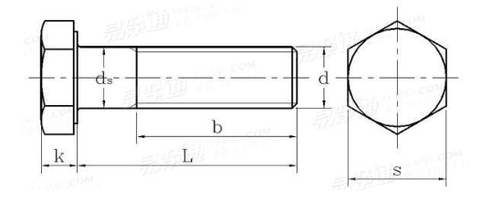 Wear Resistant Hex Washer Head Bolt Cold Forging / Hot Forging Process
