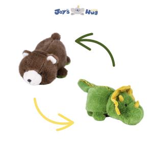Wholesale Dino And Brown Bear Plush Toy Dinosaur Bear Transformable Animal Stuffed Toy from china suppliers